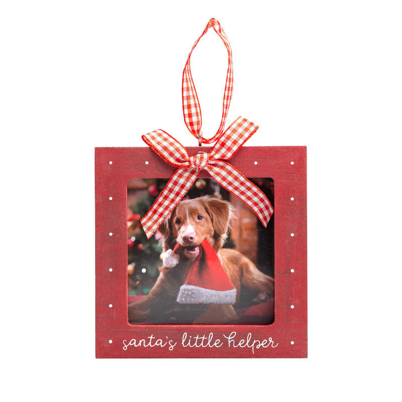 “Santa’s Little Helper” Holiday Photo Ornament