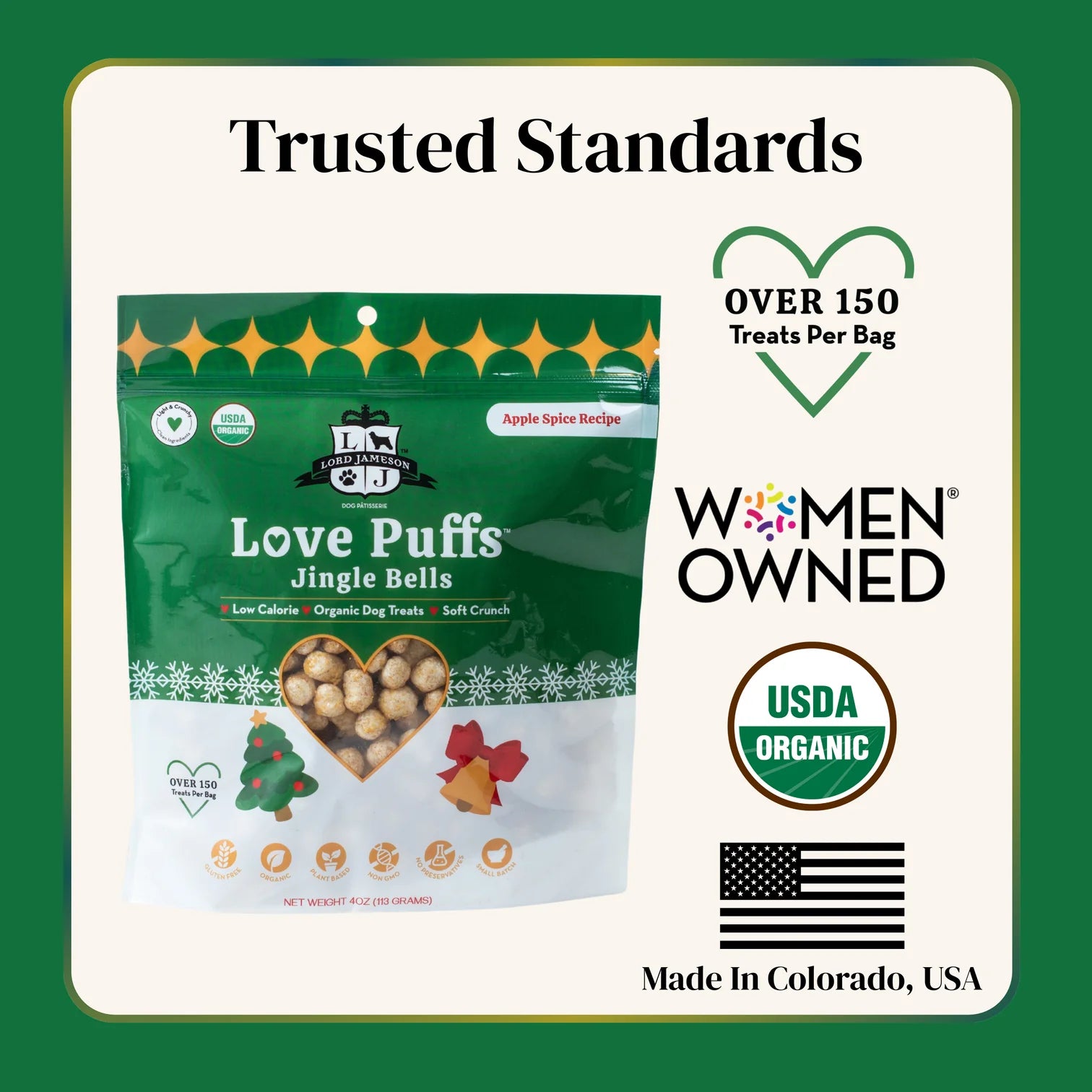 Jingle Bells Organic Dog Treats