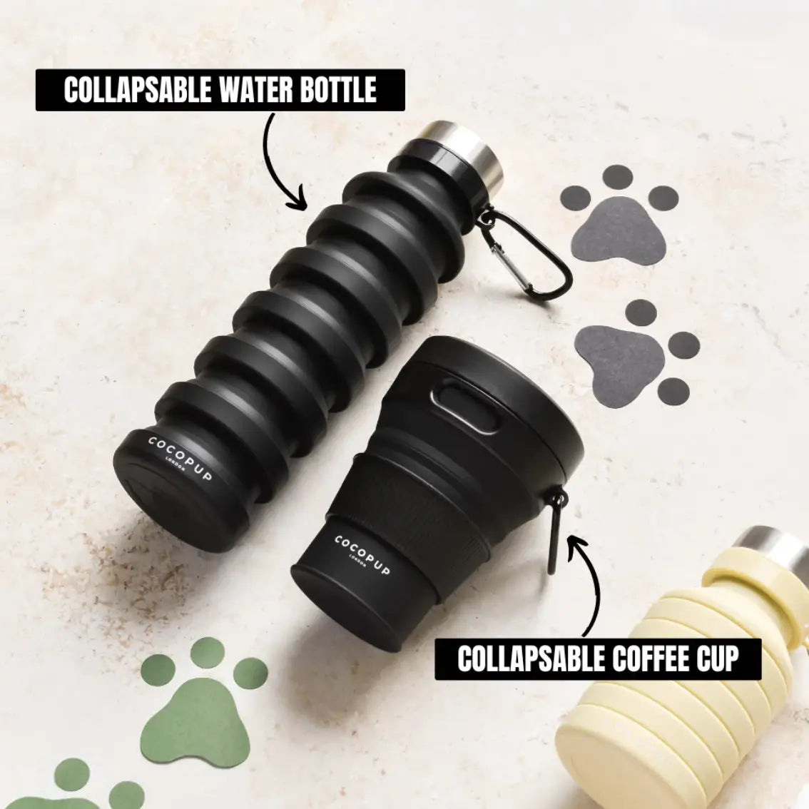 Cocopup Collapsible Coffee Cup - Black