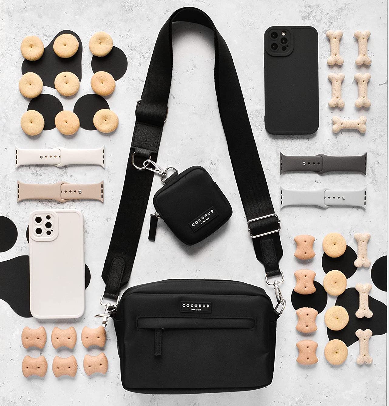 Cocopup Dog Walking Bag Bundle - Black