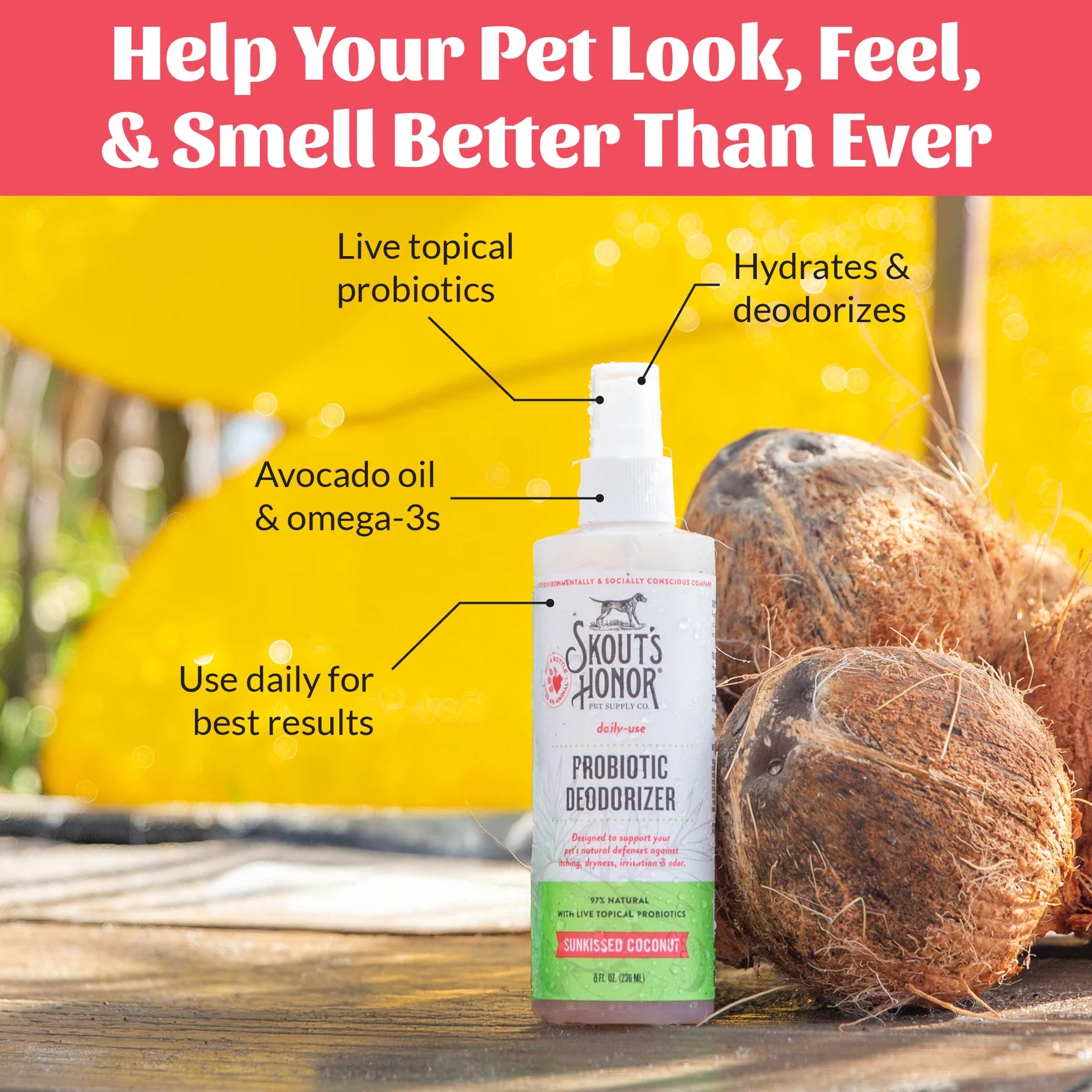 Probiotic Deodorizer - Sunkissed Coconut