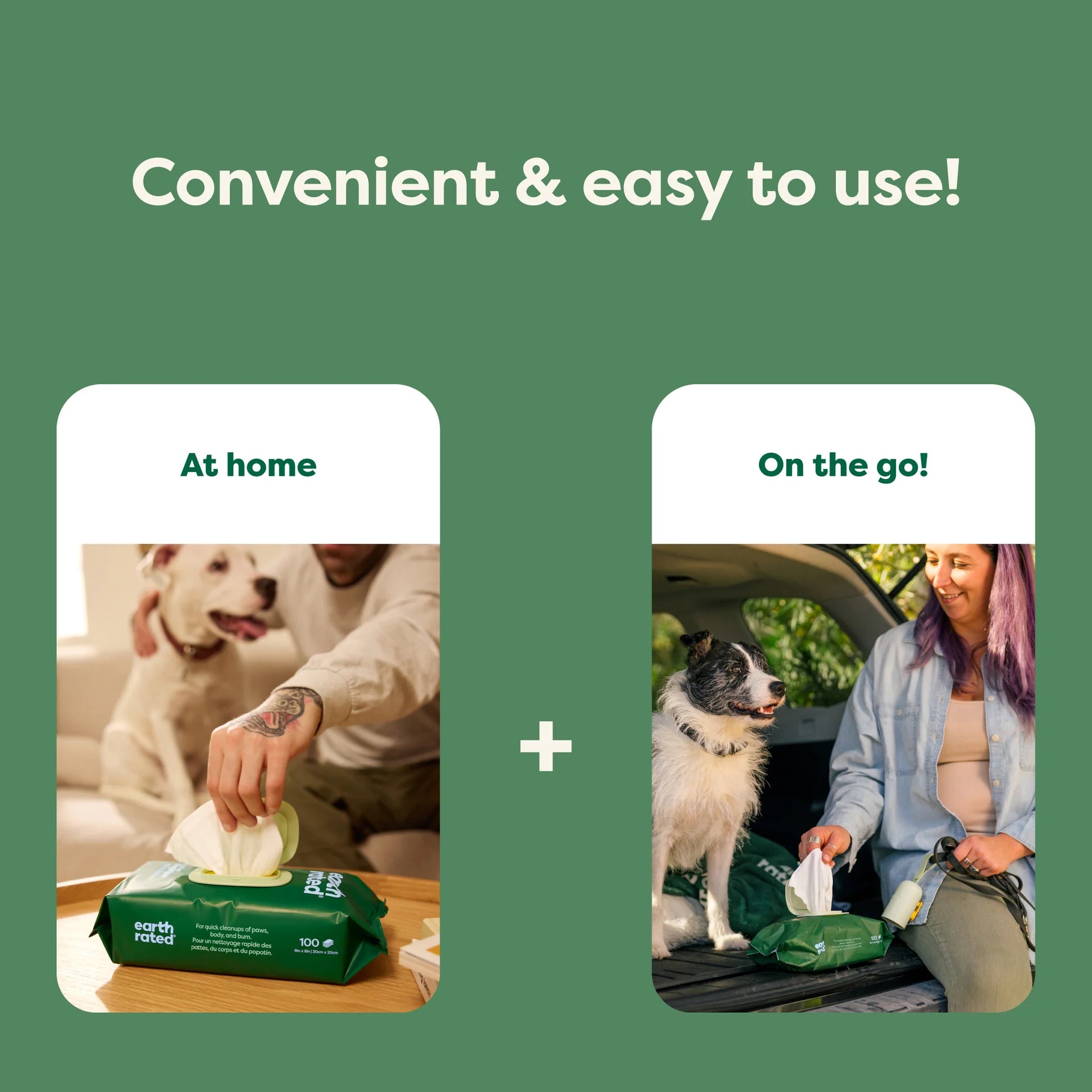 Dog Grooming Wipes White Tea & Basil