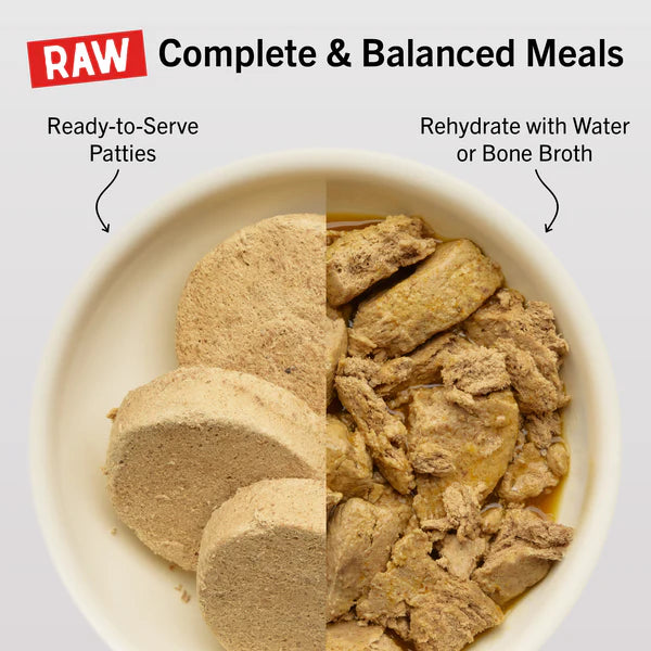 Beef & Salmon Freeze-Dried Raw Dinner Patties for Puppies