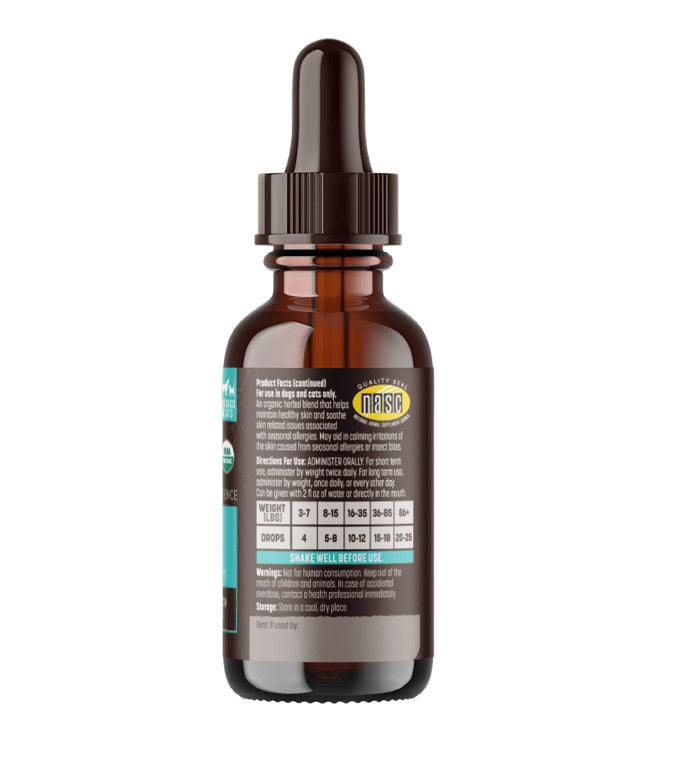 Allergy & Skin Organic Herbal Liquid Supplement