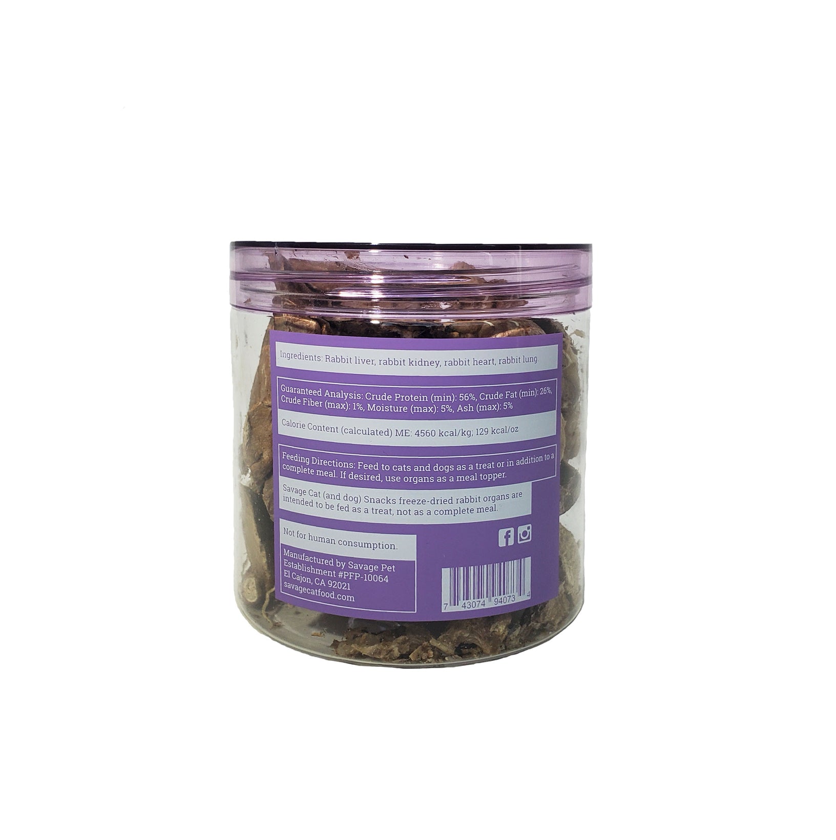 Freeze-Dried Rabbit Organs