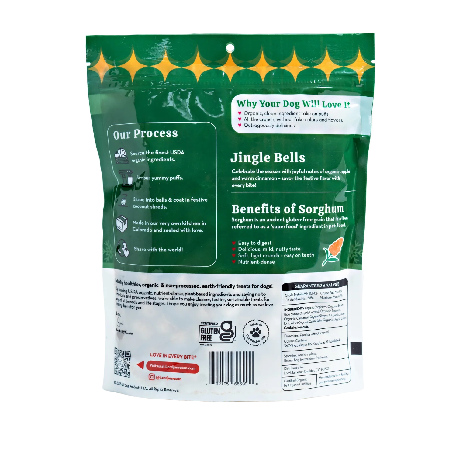 Jingle Bells Organic Dog Treats