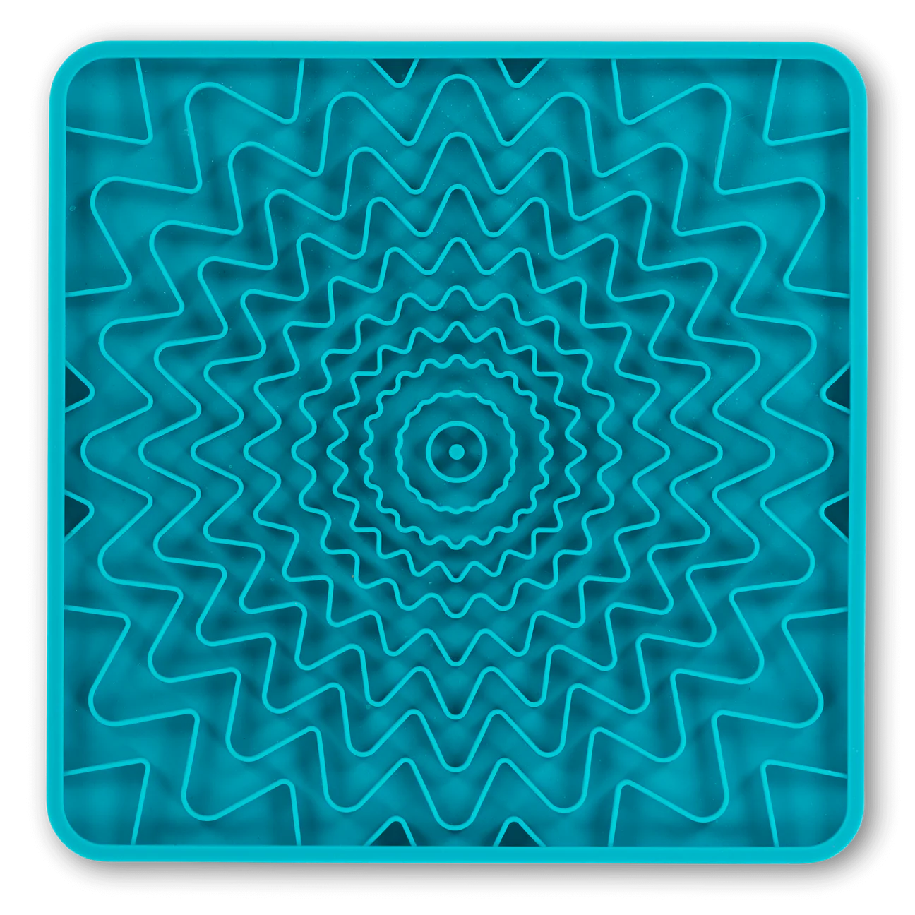 Framed "Spill Resistant" Silicone Dog Lick Mat, 9.5" x 9.5"