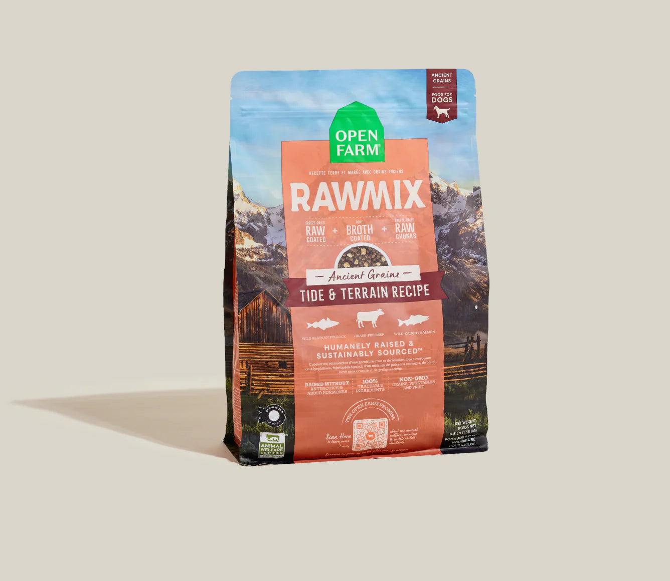 RawMix Tide & Terrain Ancient Grains Dog Kibble