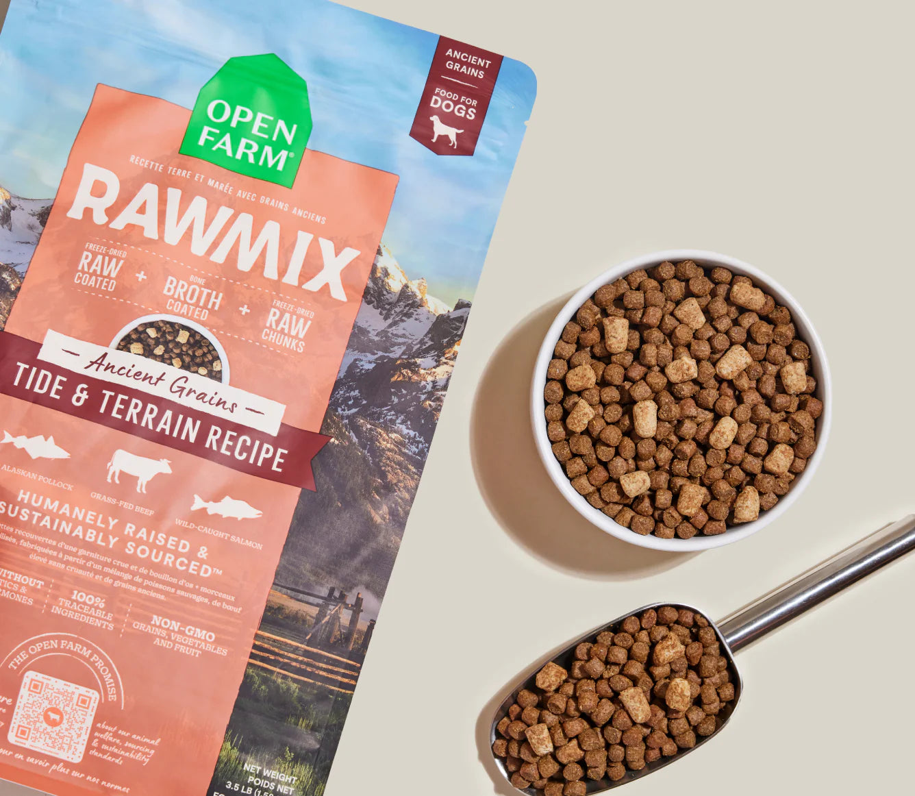 RawMix Tide & Terrain Ancient Grains Dog Kibble
