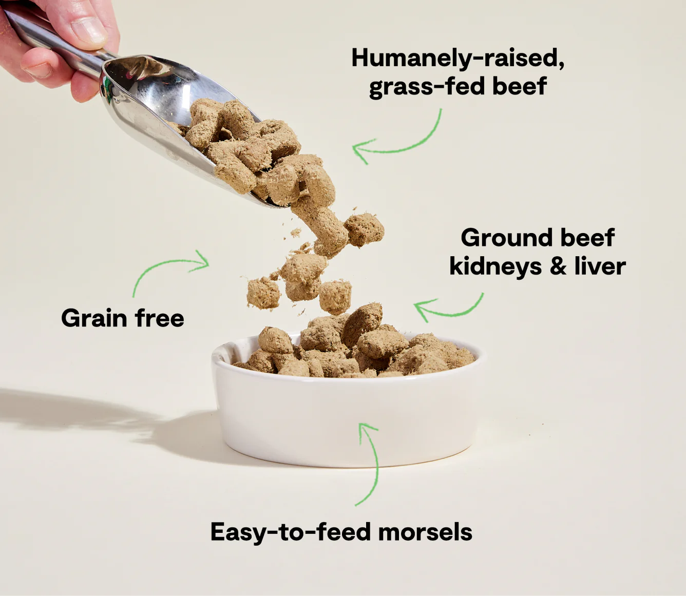 Grass-Fed Beef Freeze Dried Raw Morsels