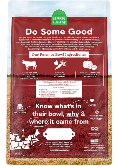 Grass-Fed Beef Grain-Free Dry Dog Food - 4lb