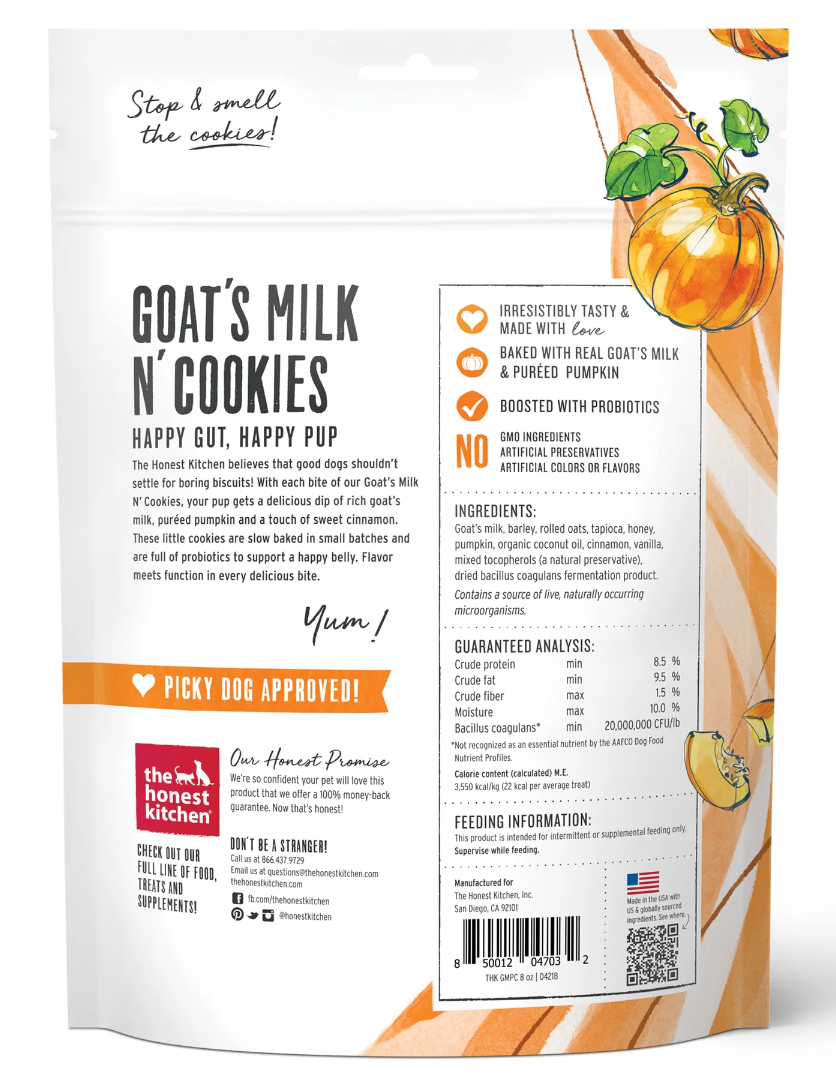 Pumpkin & Cinnamon Goat Milk Cookies