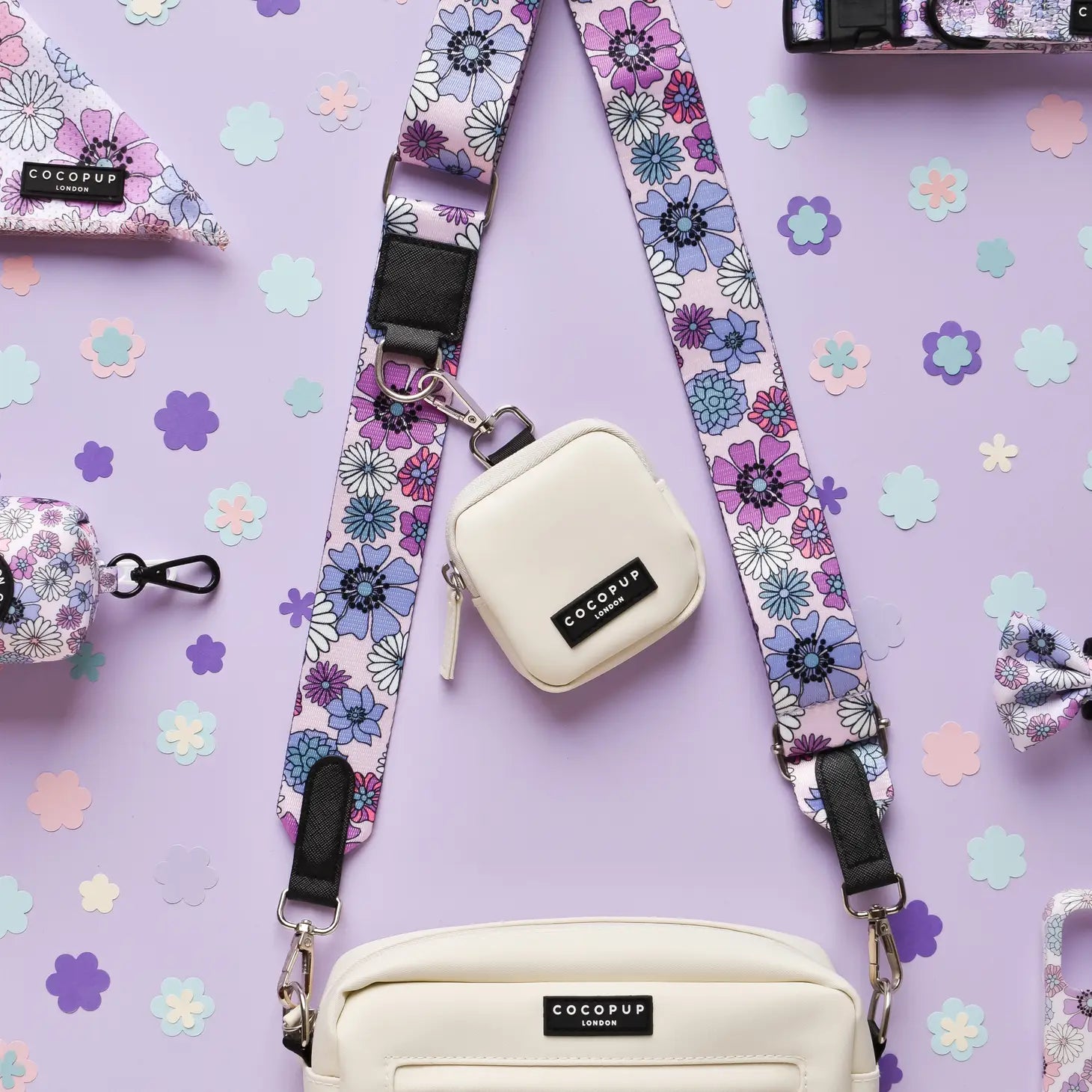 Cocopup Bag Strap - Pastel Flowers