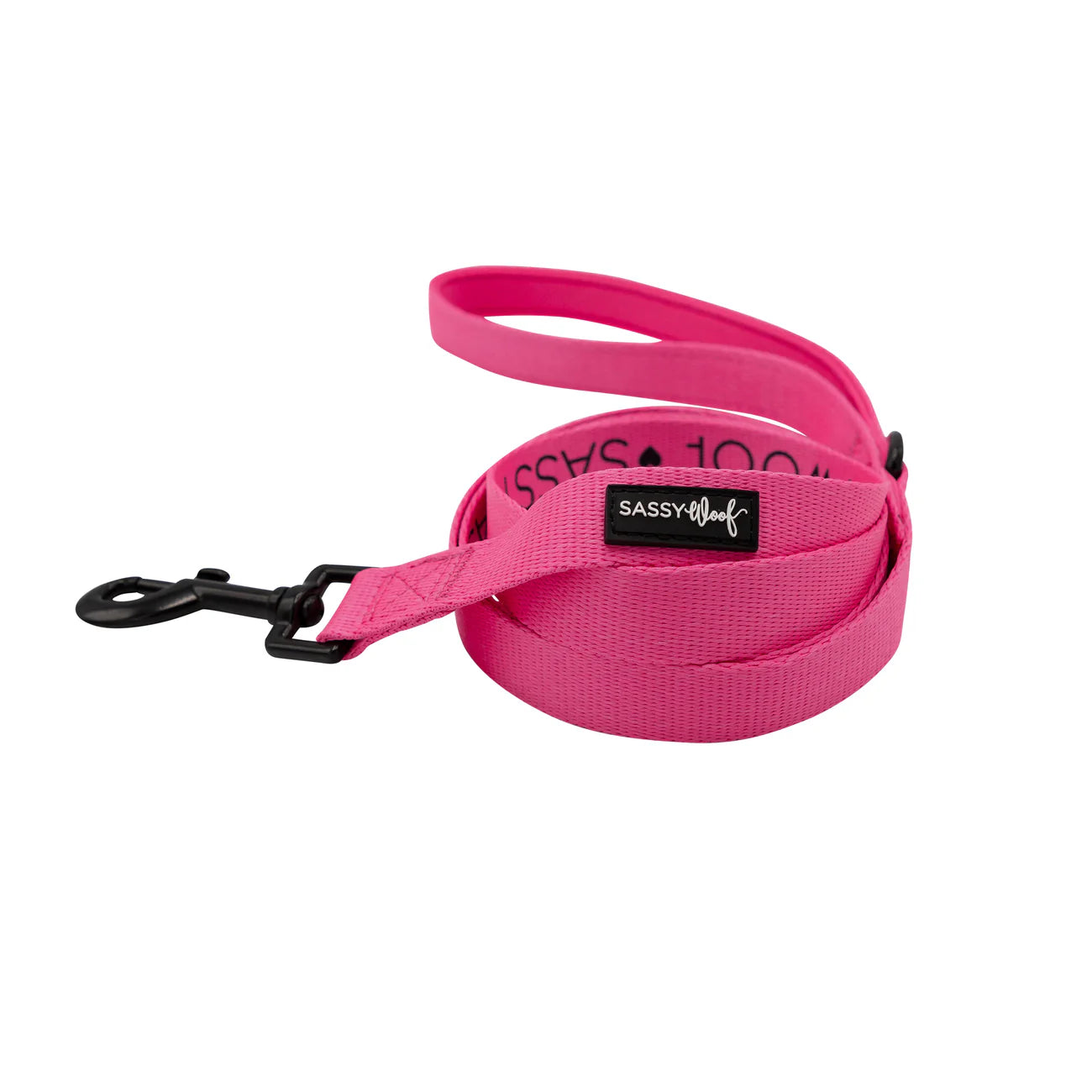 Sassy Woof Dog Leash - Neon Pink