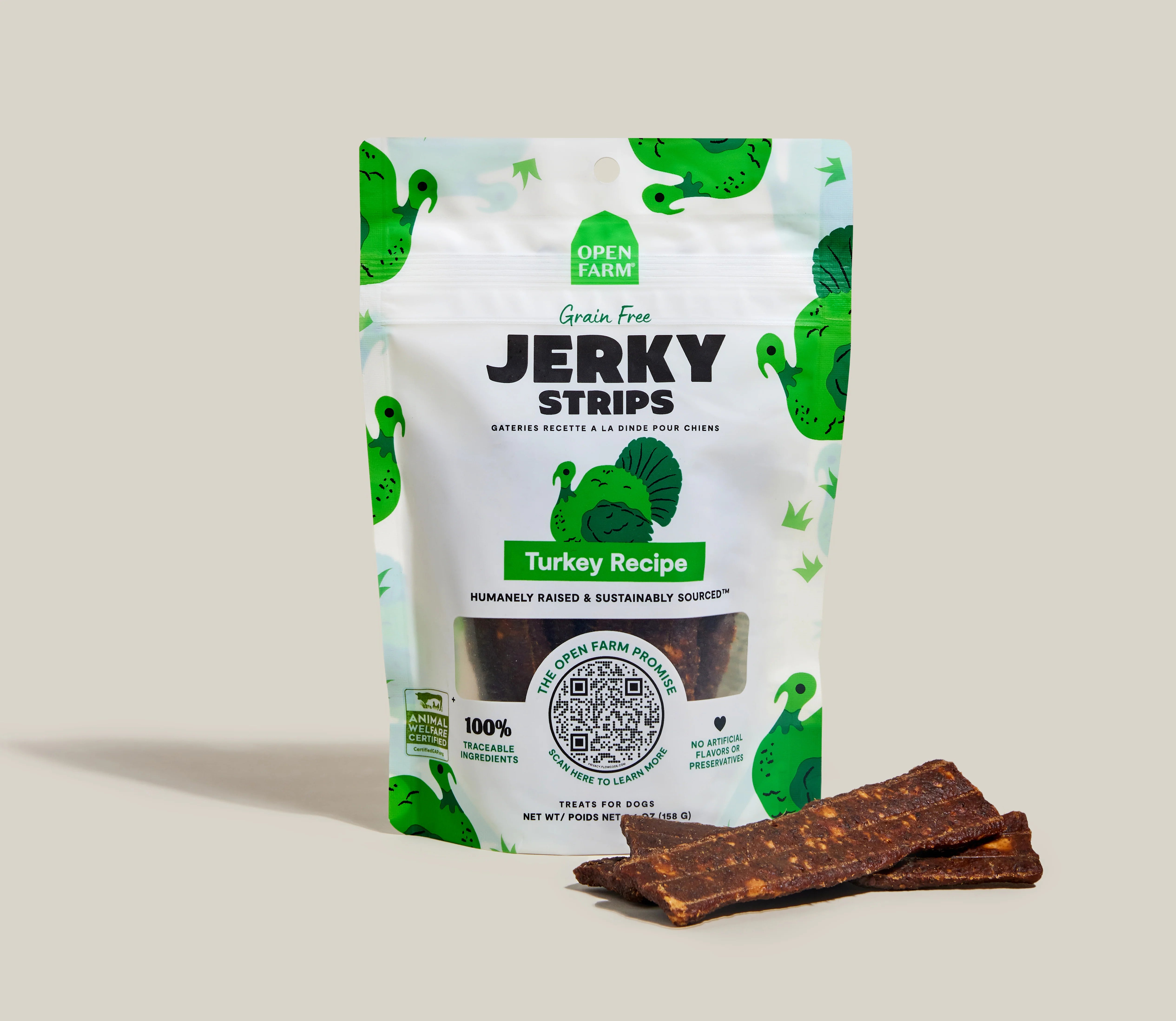 Grain-Free Turkey Jerky Strips