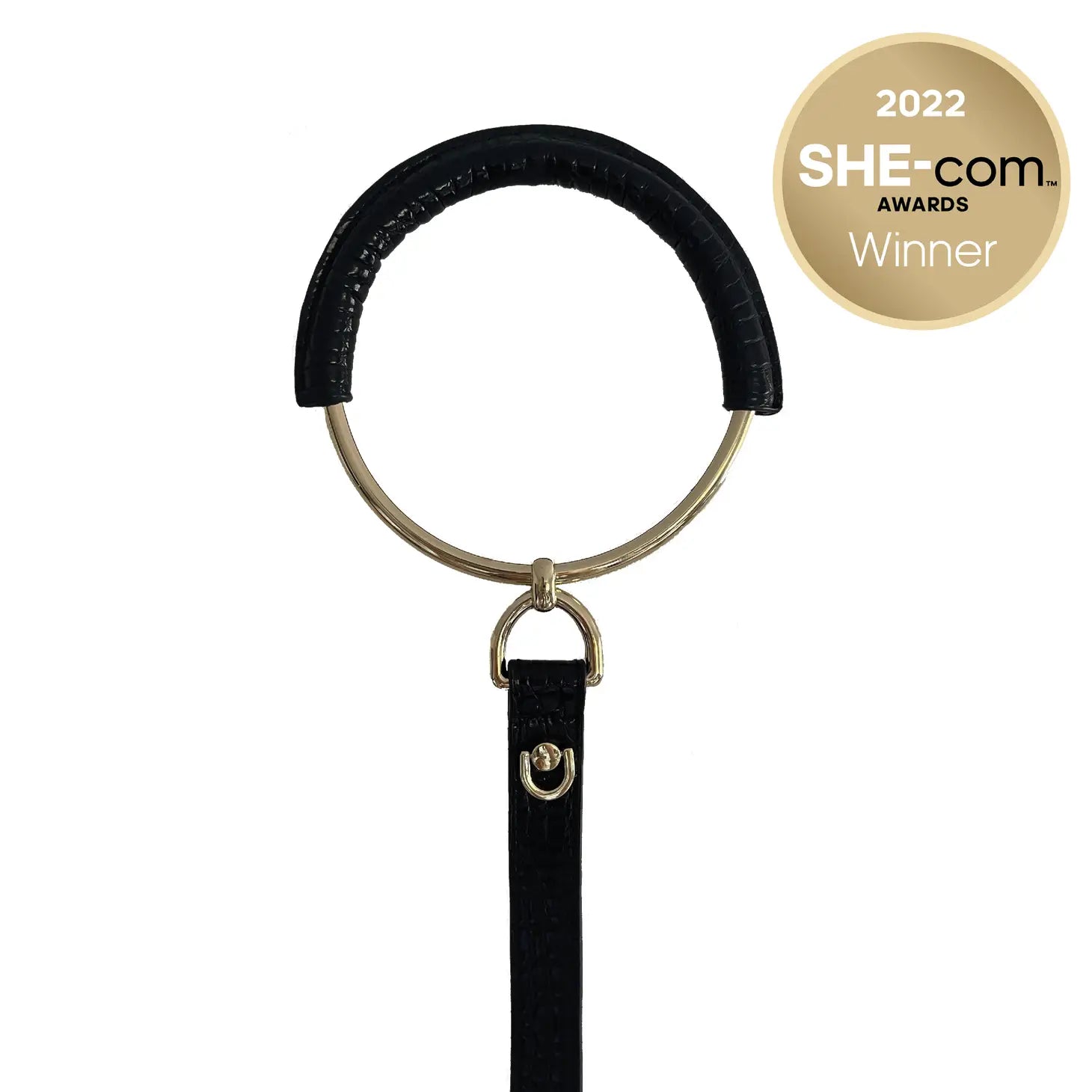 Designer Signature Circle Dog Lead - Black