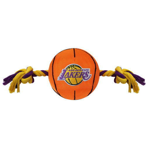 NBA LA Lakers Basketball Rope Toy by Pets First
