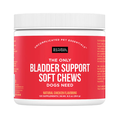 Natural Rapport The Only Bladder Support Soft Chews Dogs Need - 120 count