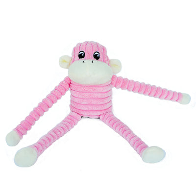 Spencer the Crinkle Monkey - Small Pink