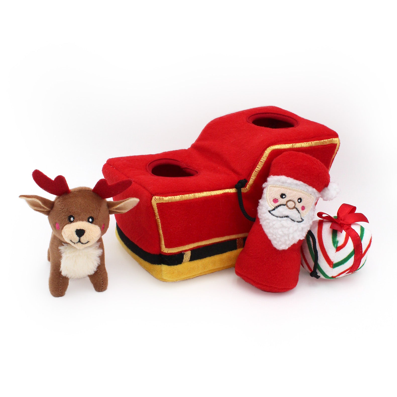 ZippyPaws Holiday Burrow™ - Santa's Sleigh