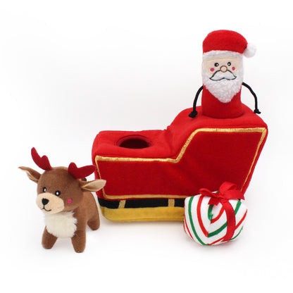 ZippyPaws Holiday Burrow™ - Santa's Sleigh