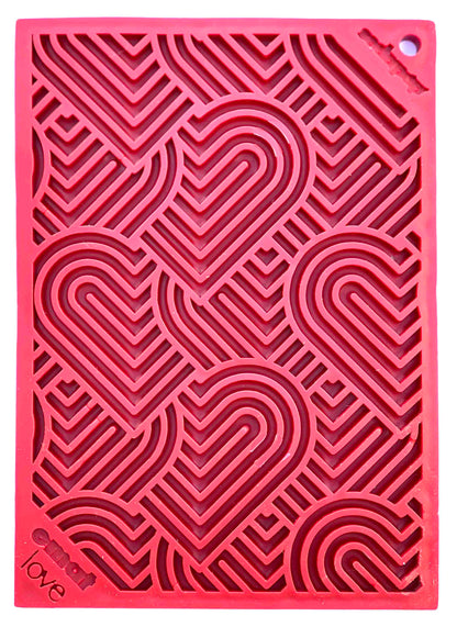 Heart Design "Love" eMat Enrichment Lick Mat