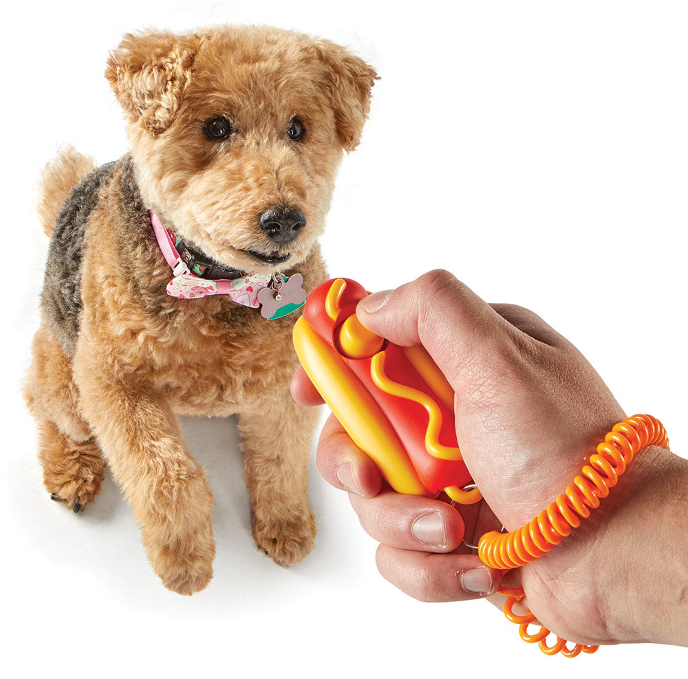 Brightkins™ Smarty Pooch™ Training Clicker - HOT DOG