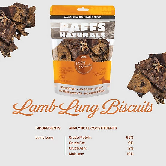 Lamb Lung Dog Biscuits