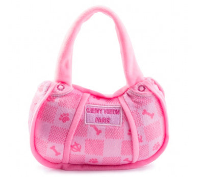Pink Checker Chewy Vuiton Handbag