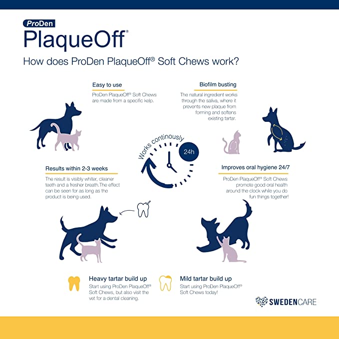Plaqueoff Soft Chews Small/Medium Breed 45ct