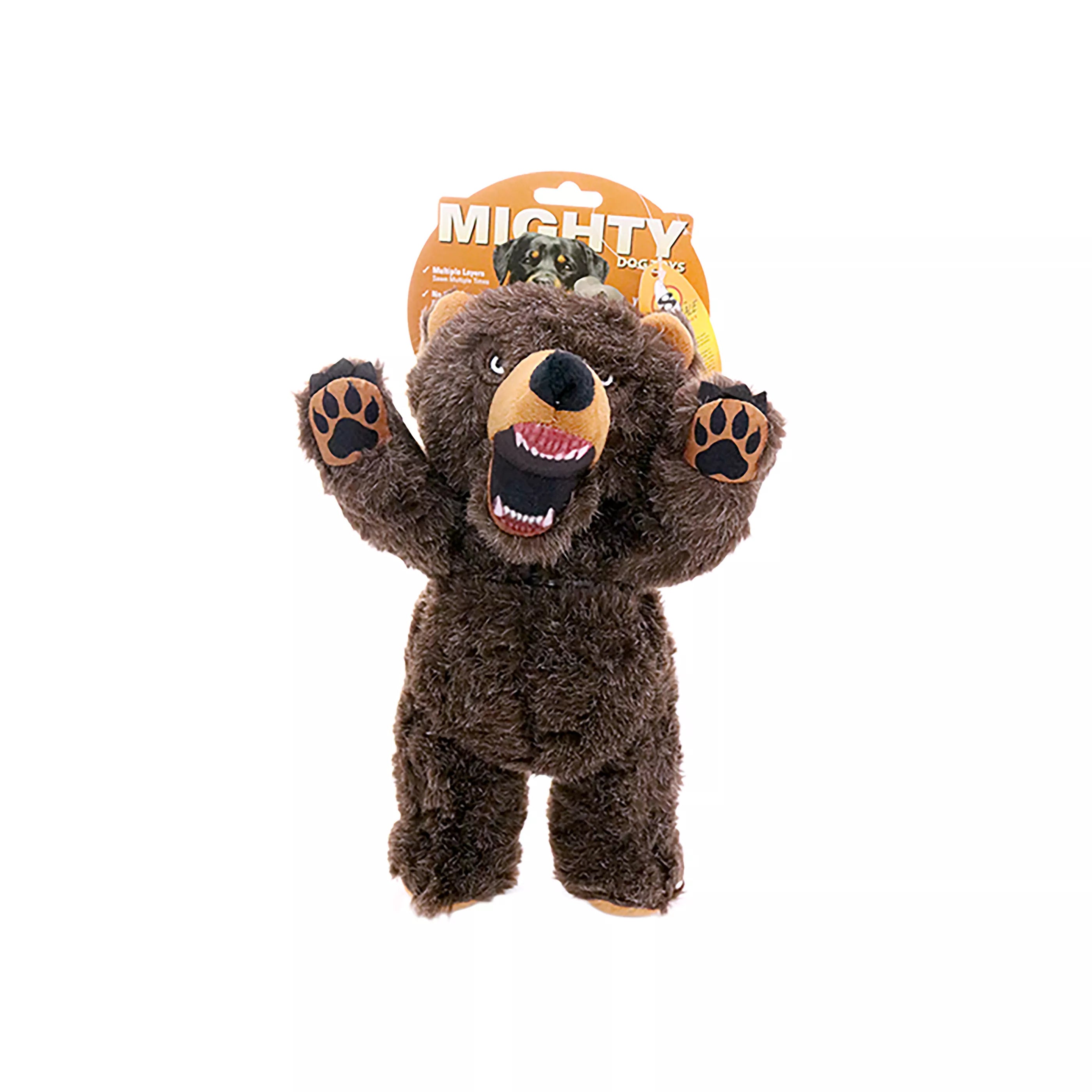 MIGHTY Angry Animals Bear Dog Toy