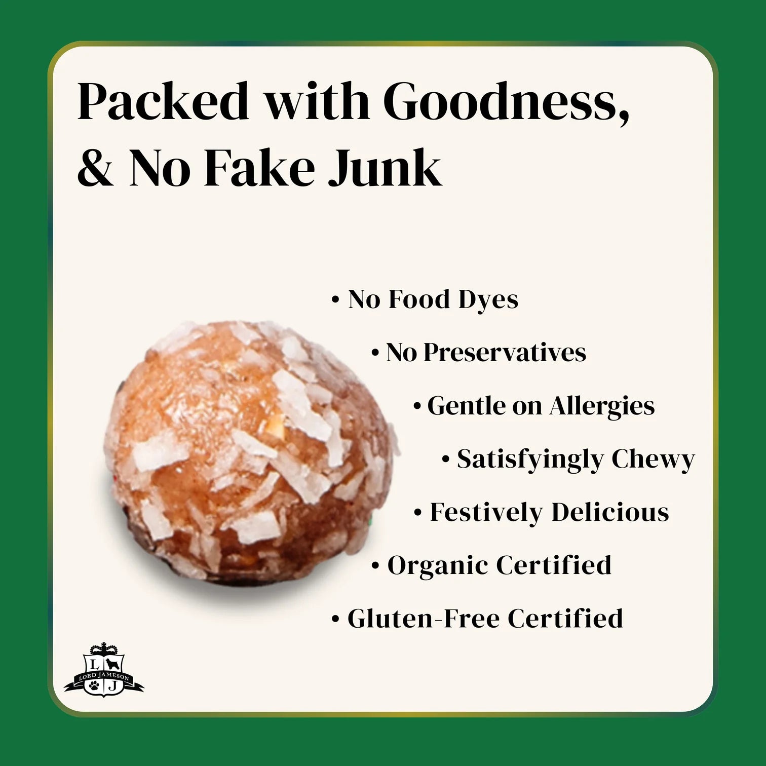 Holiday Christmas Cobbler Organic Dog Treats