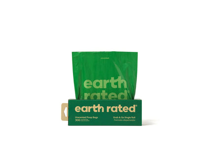 Earth Rated Unscented Single Roll Dog Poop Bags, Count of 300