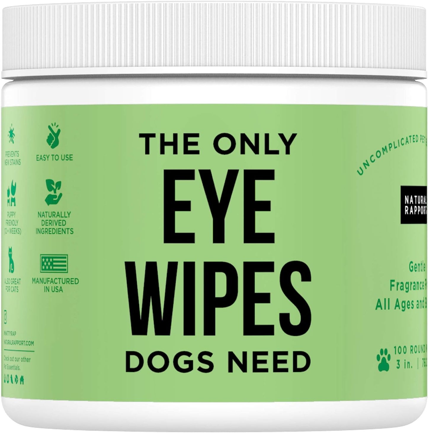 Natural Rapport The Only Eye Wipes Dogs Need