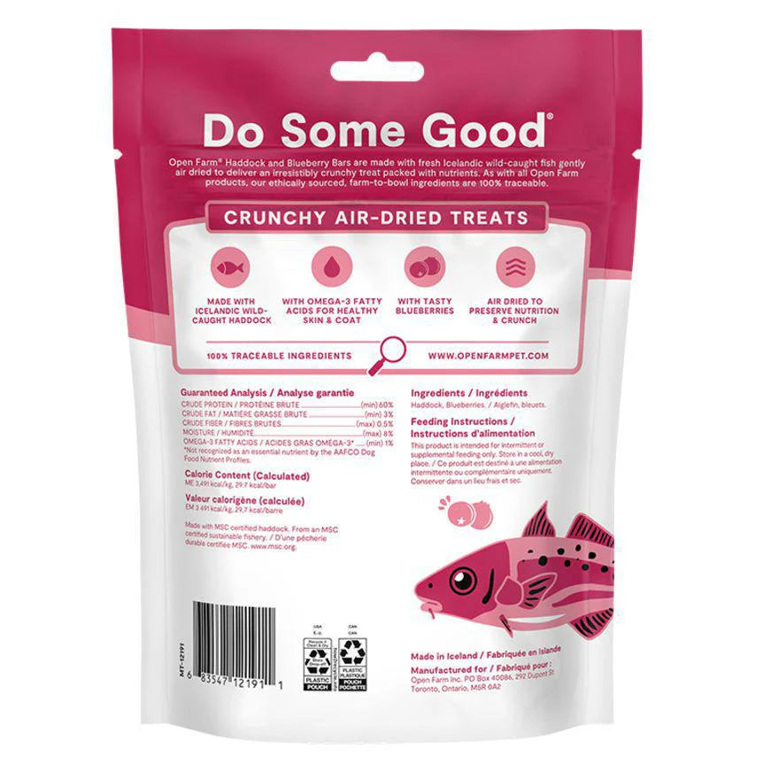 Air-Dried Haddock & Blueberry Dog Treat Bars Bars