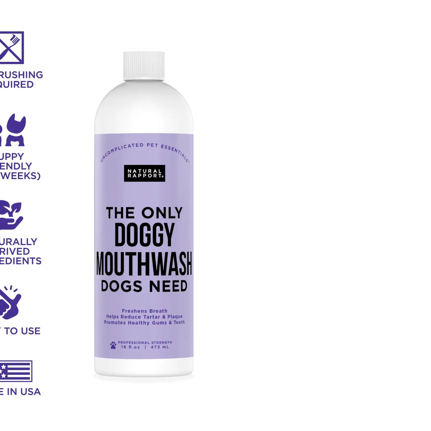The Only Doggy Mouthwash Dogs Need - 16oz