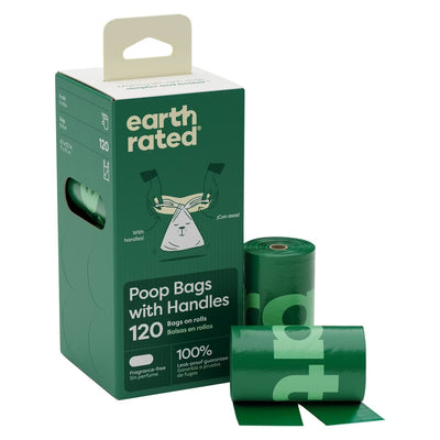 Earth Rated Unscented Dog Waste Disposal Bags Refill Rolls, Count of 120