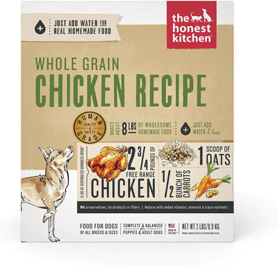 The Honest Kitchen Whole Grain Chicken Recipe Dehydrated Dog Food - 2lbs