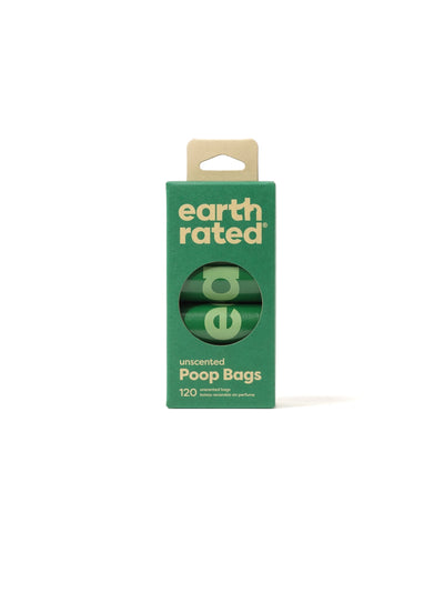 Earth Rated Dog Poop Bags Unscented Refill Rolls, Count of 120