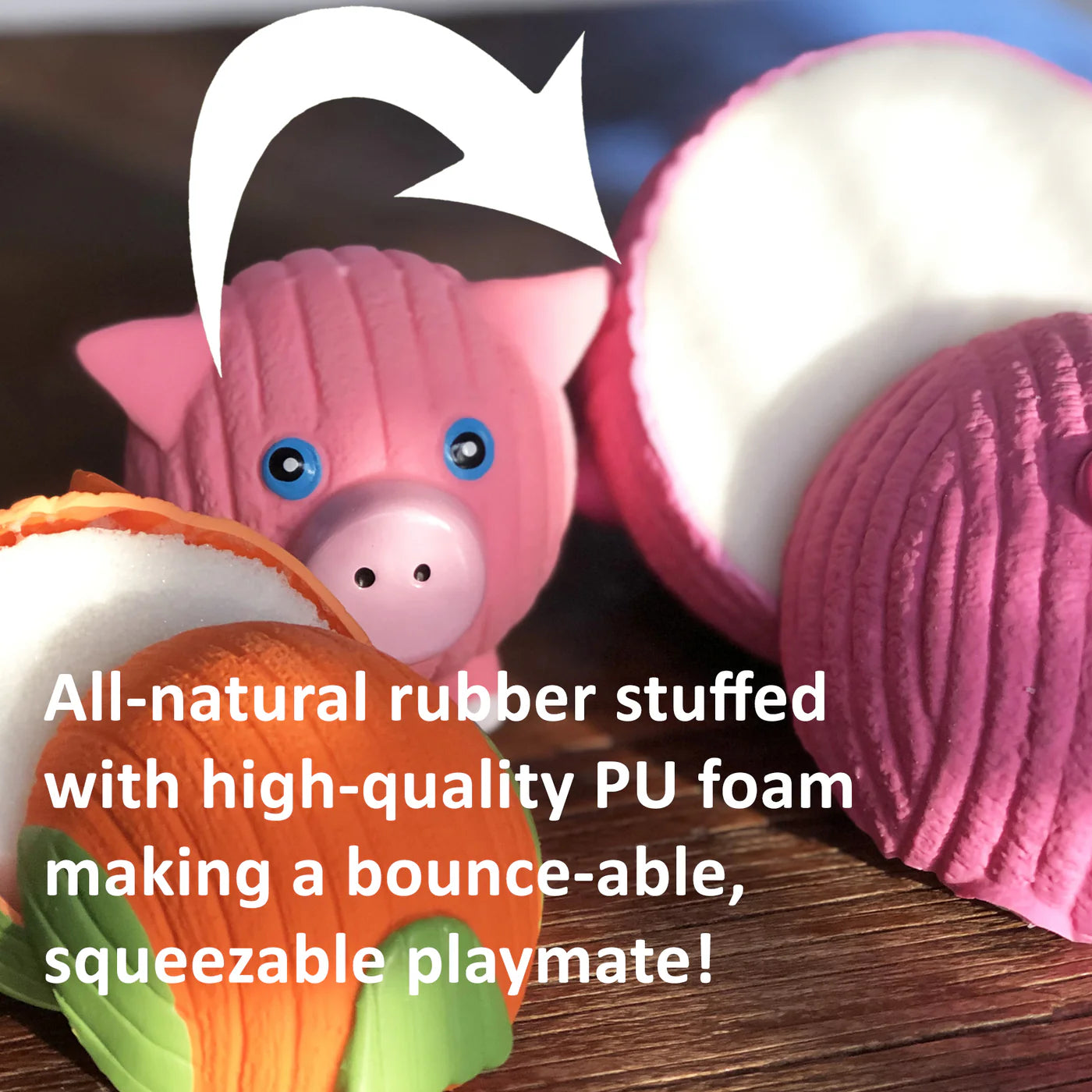 Sweet Cheeks Foodies Apple Ruff-Tex® Latex Ball Dog Toy