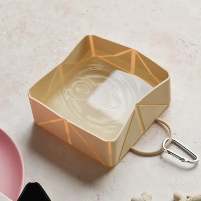 Cocopup Foldable Travel Bowl - Nude