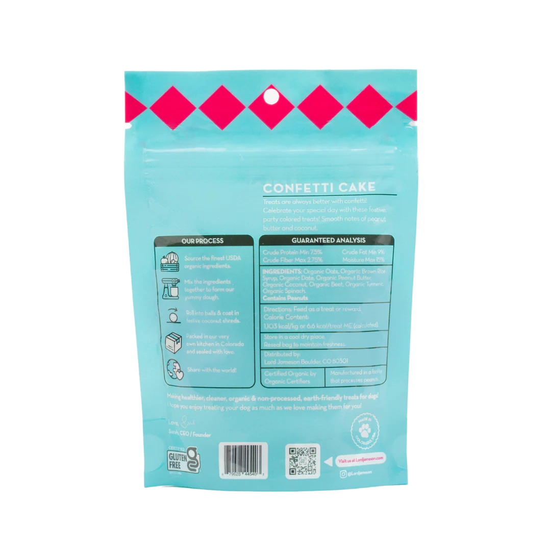 Confetti Cake Organic Dog Treats