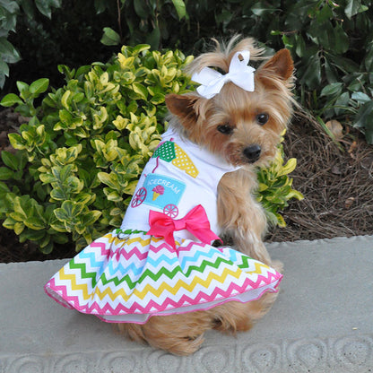 Ice Cream Cart Dress w/ Leash & D-Ring