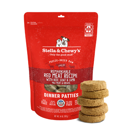 Remarkable Red Meat Freeze-Dried Raw Dinner Patties