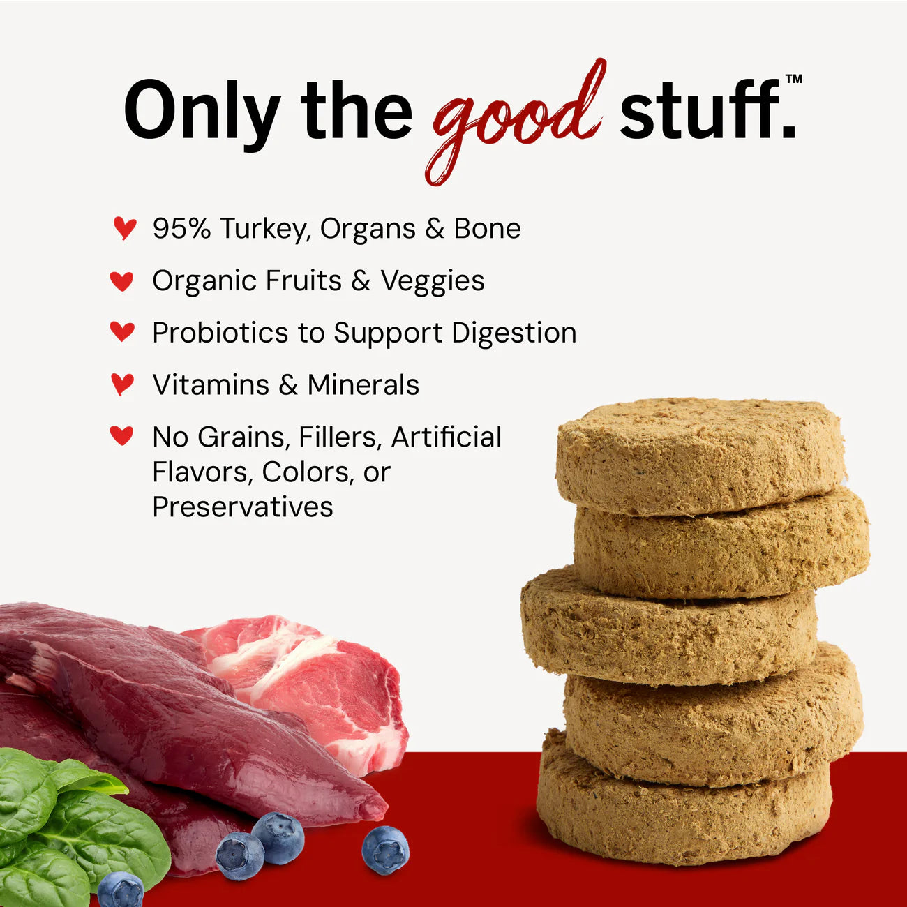 Venison Blend Recipe Freeze-Dried Raw Dinner Patties