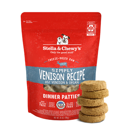 Venison Blend Recipe Freeze-Dried Raw Dinner Patties