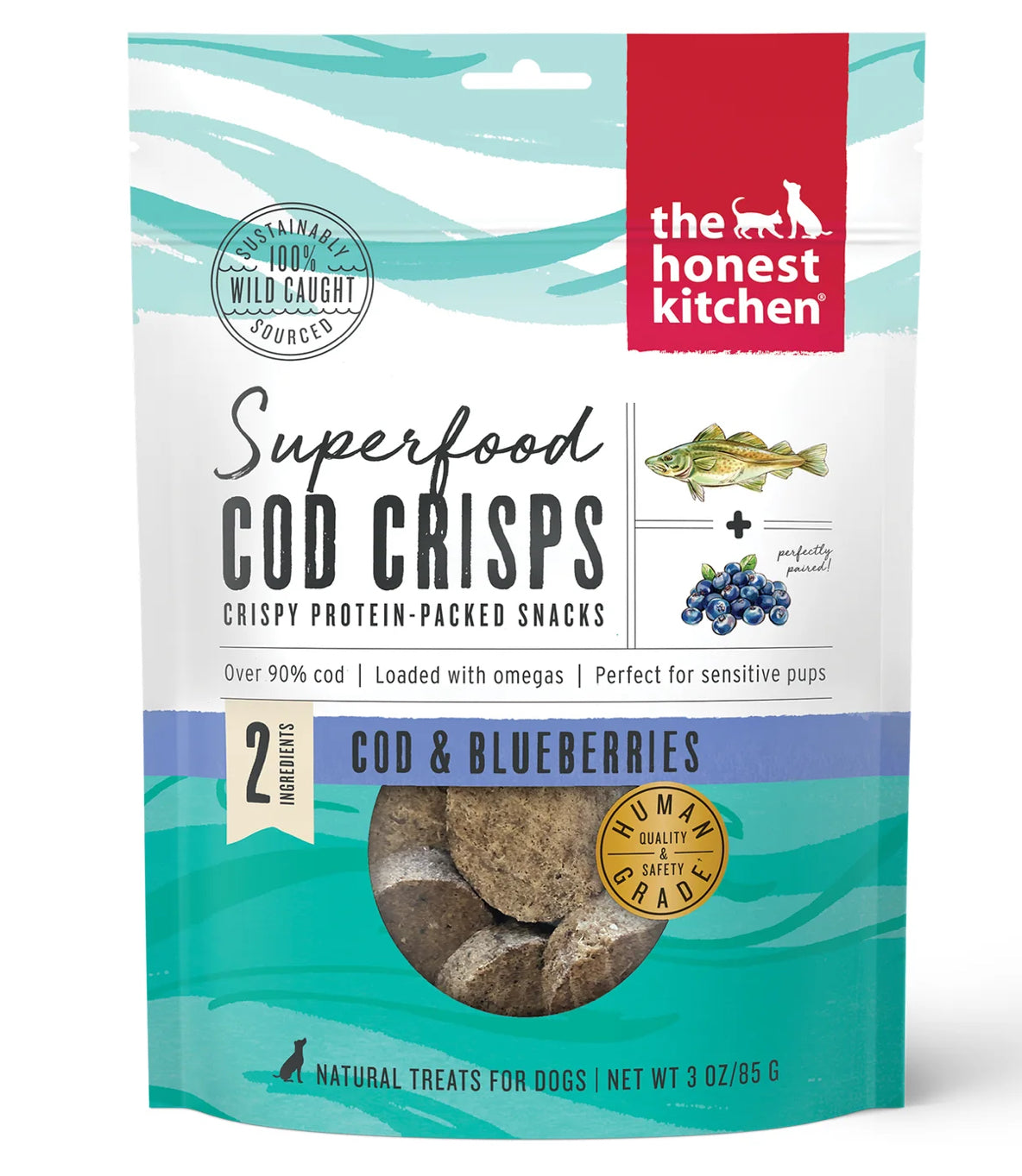 Superfood Cod Crisps Blueberry