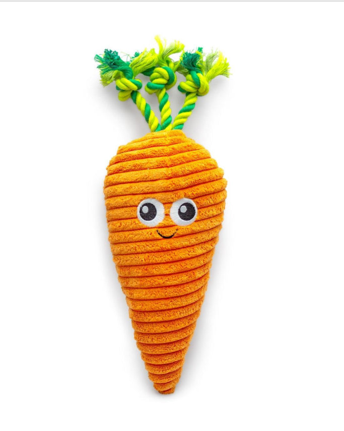 Carrot Plush Dog Toy