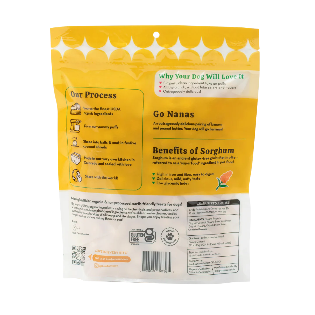 Go Nanas Organic Dog Treats