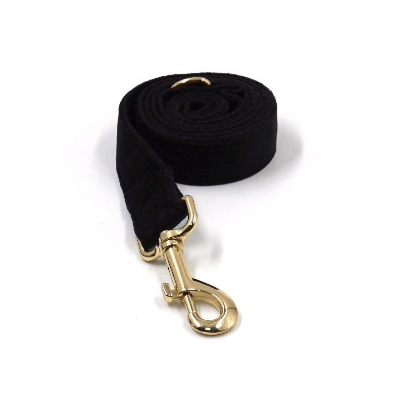 Puptqe Black Velvet Dog Leash